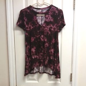 MUDD, Womens Pink/Purple Long Top. NWT Size S